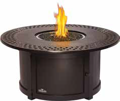 Napoleon Kensington Round Patioflame Fire table, fuel type of propane or natural gas with appropriate conversion kits