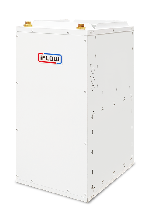 Side view of a iFlow iFLH-14000W water furnace in Canada