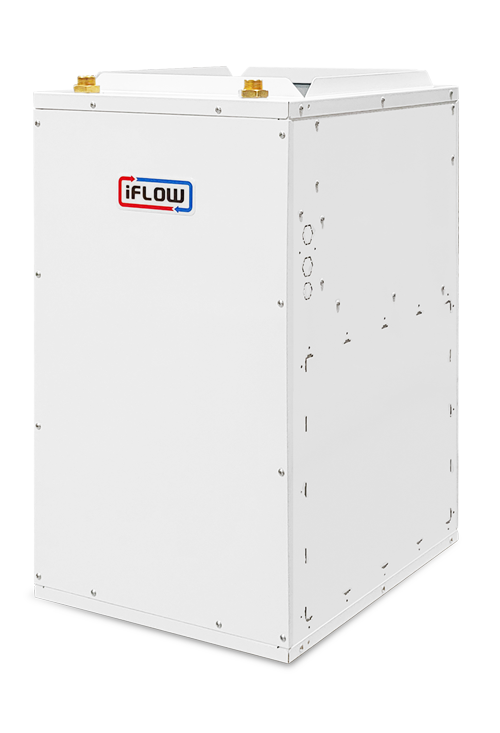 Side view of a iFlow iFLH-18000W water furnace in Canada