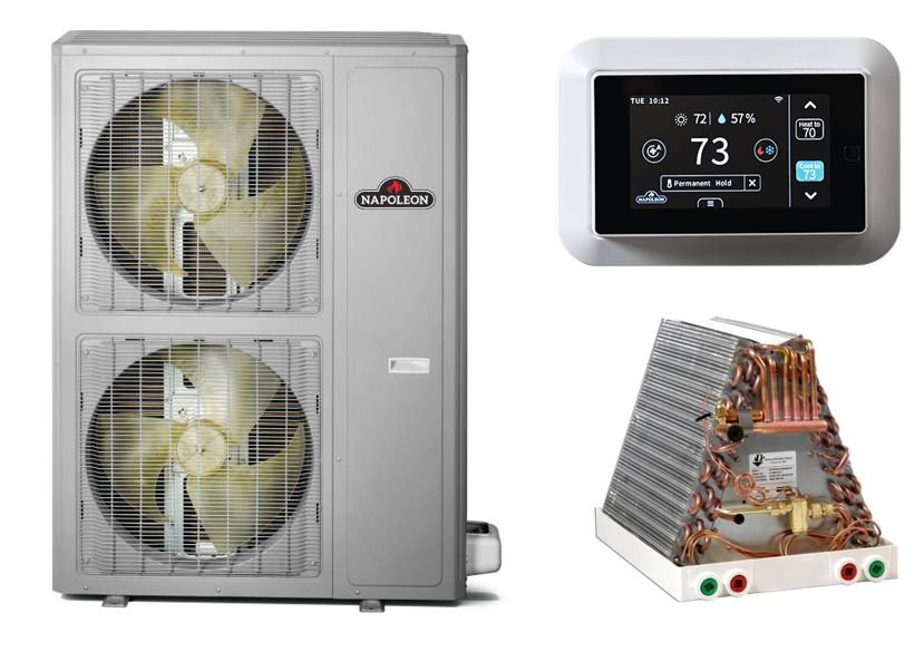Sample 4 ton or 5 ton heat pump package from BPH Sales, Canada's heat pump professionals.