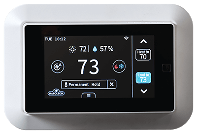 Th EQ Hub thermostat from napoleon is the perfect hybrid fuel controller for your new heat pump system. control your furnace, heat pump, and other HVAC systems from a single controller.