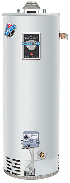 Bradford White Water Heaters offered across Canada by BPH Sales. The Atmospheric Vent Natural Gas or Propane tank water heater. Available in multiple sizes - contact BPH Sales today for your home HVAC, hot water, or IAQ (indoor air quality) solutions across Canada. 
