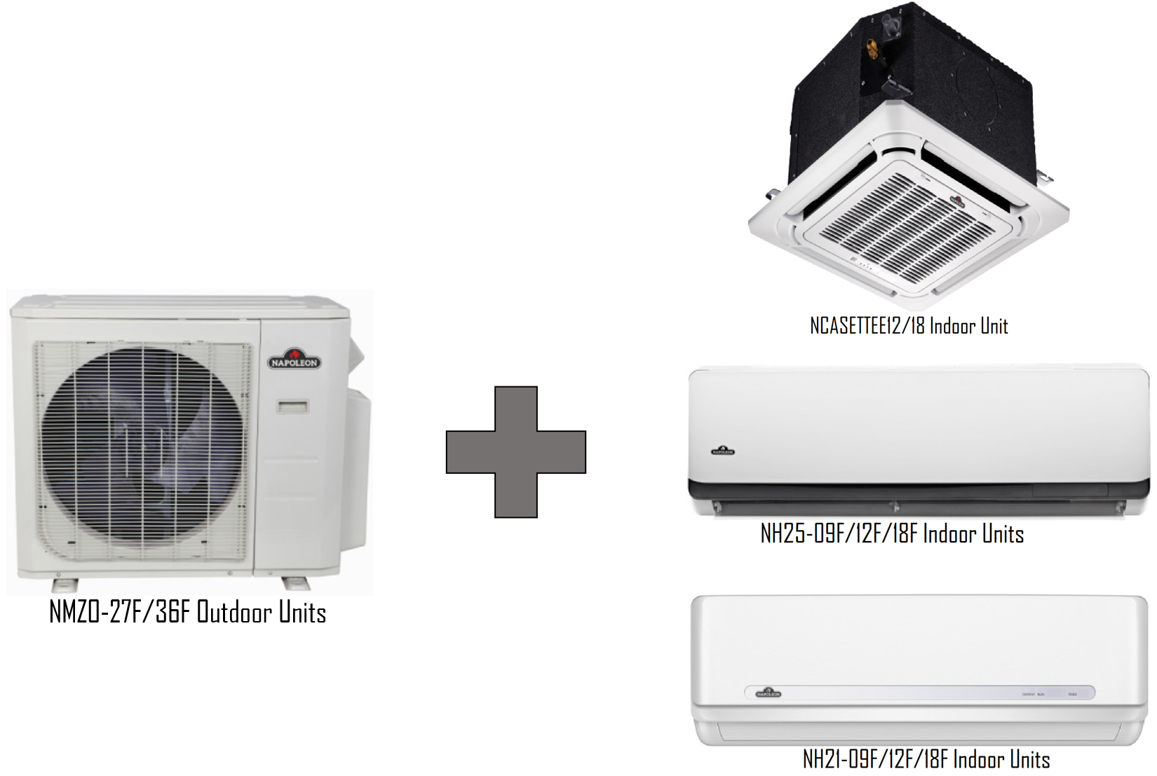 Napoleon Multi-Zone Ductless Wall-or-Ceiling Mounted Units – Sales