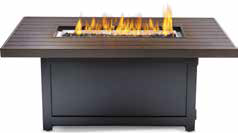 Napoleon Muskoka Square Patioflame Fire table, fuel type of propane or natural gas with appropriate conversion kits
