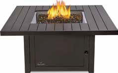 Napoleon St. Tropez Square Patioflame Fire table, fuel type of propane or natural gas with appropriate conversion kits