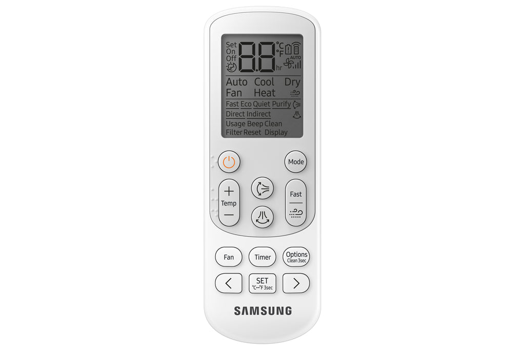 remote controller that comes standard with max heat 3.0, windfree 3.0 indoor units