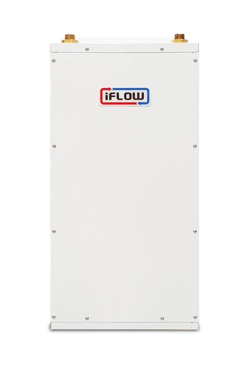 Front view of a iFlow iFLH-14000W hydronic air handling unit